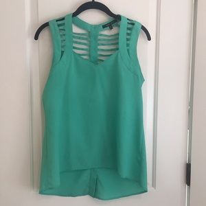 Tank top with detailed back